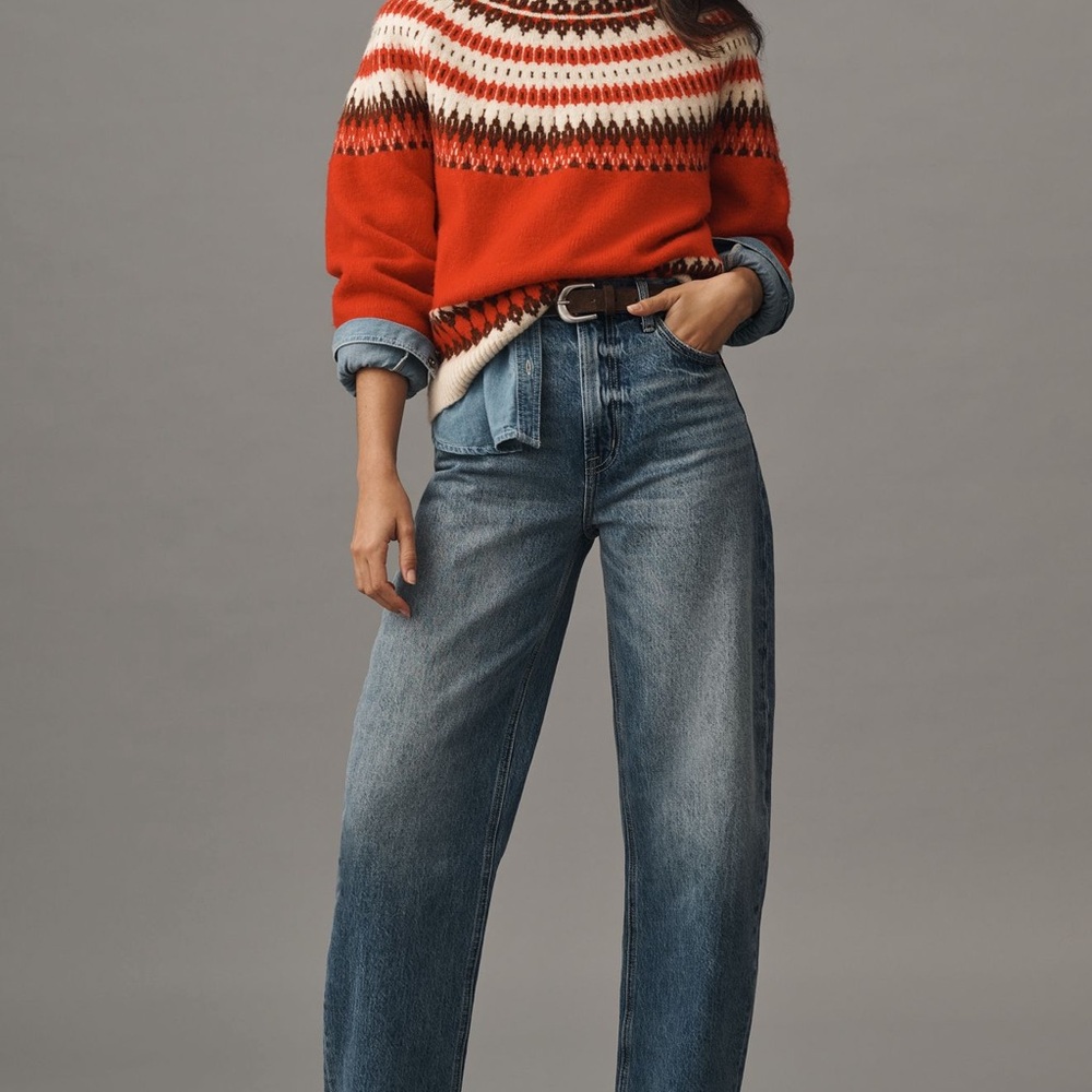 Pistola Wes high rise barrel leg jeans